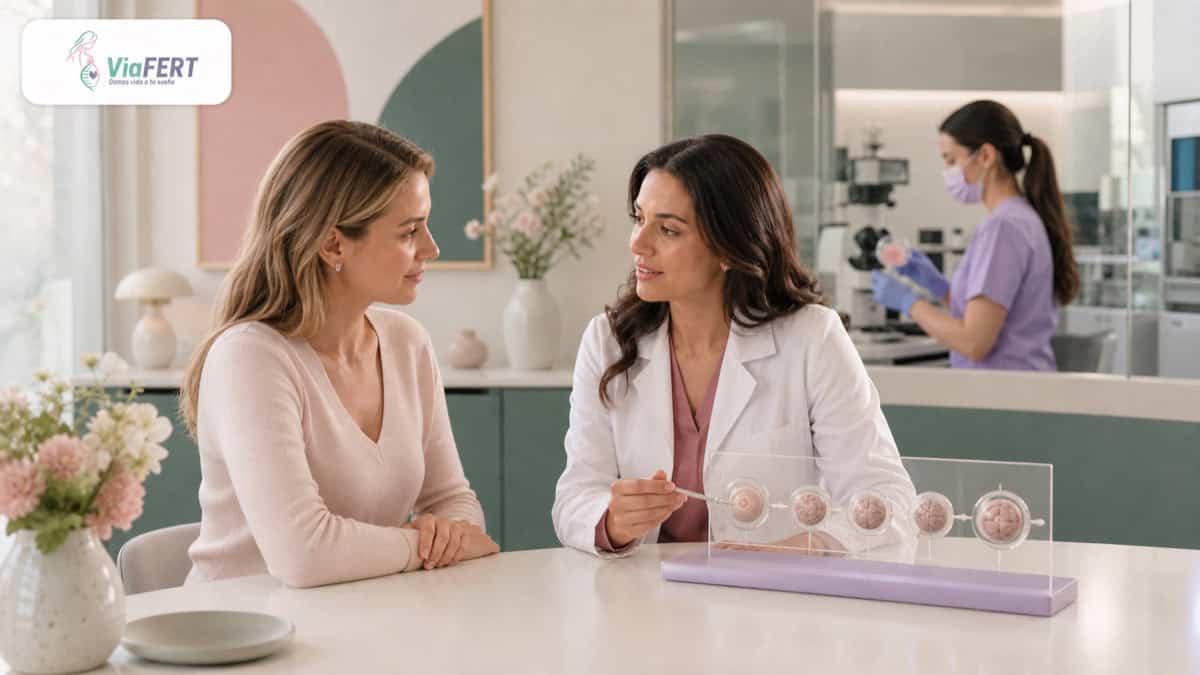 Egg donation consultation and embryology care at ViaFERT Mexico